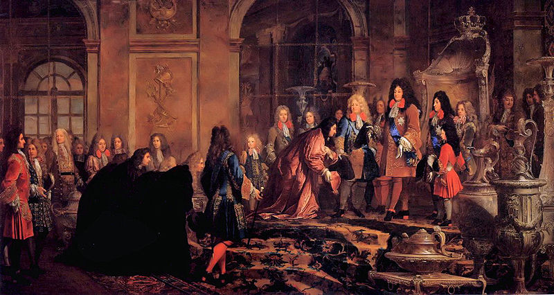 Doge of Venice has audience with Louis XIV at Versailles, 1685, May 15 (Claude Guy-Halle) (1652-1736) Versailles, 
